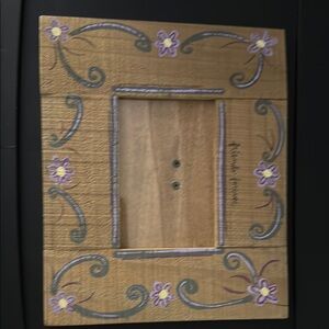 Floral Wooden Picture Frame